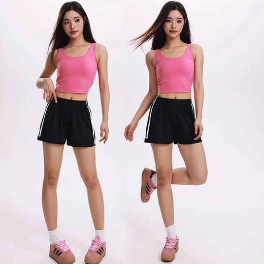 【限时秒】YOGACODE【火树银花系列】凉感防晒运动短裤女宽松休闲羽毛球短裤DWK115160 商品图3