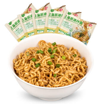 海福盛方便面泡面桶装懒人速食品聚会早餐宵夜葱油拌面原味67g*5包 /粮油调味 /方便食品 /方便面 商品图5