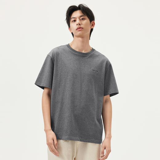 gxg.jeans男装 灰色后背字母美式时尚潮流圆领短袖T恤男 25夏热卖 商品图1