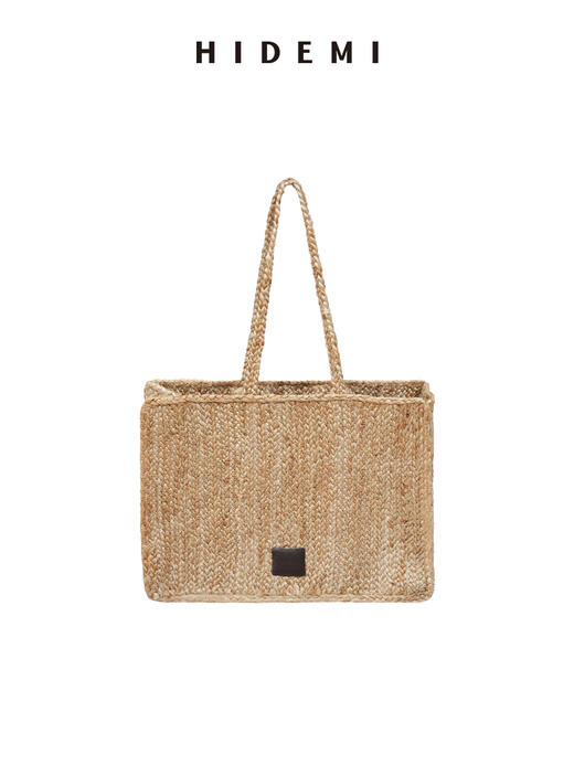 HIDEMI度假系列进口黄麻手工编织亚麻tote托特大包妈咪袋 商品图8