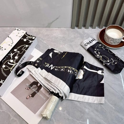 夏季特惠💰240 CHANEL香奈儿 夏季新款 全自动折叠晴雨伞 商品图3