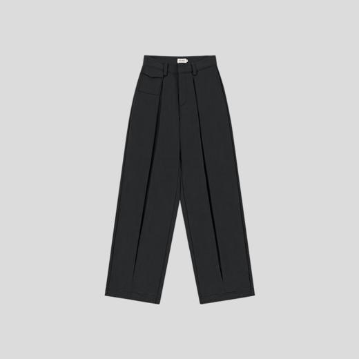 GOODBAI 23编号logo印花茧形双折高腰休闲卫裤 商品图3