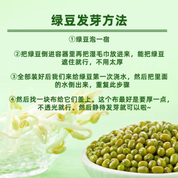 十月稻田 绿豆 2斤 (可发豆芽 打豆浆 东北 五谷 杂粮 粗粮 真空大米伴侣) /粮油调味 /杂粮 /杂豆类 商品图2