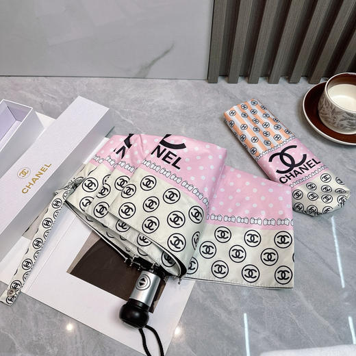 夏季特惠💰230 香奈儿 夏季新款 全自动折叠晴雨伞 商品图3