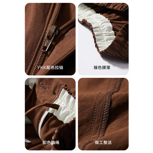 棉仓353818008-宽松版肌理中空纱休闲短裤 商品图4