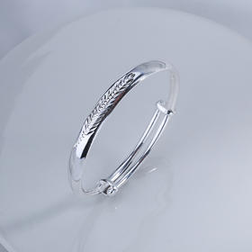 【宏艺珠宝】穗穗平安·足银手镯