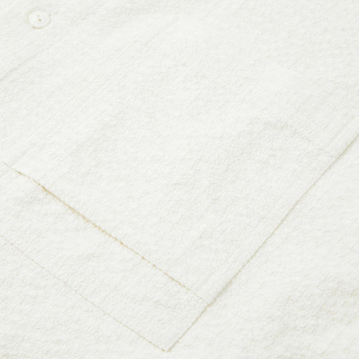 gxg.jeans男装  米白泡泡纱肌理简约休闲长袖衬衫外套男 25夏热卖 商品图3