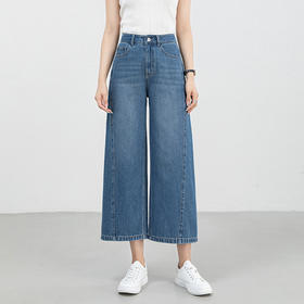 「高货rg」全新升级【铂金会员192/天猫259/差价67】(33735)洛诗琳凉感天丝九分阔腿裤2025年夏季中高腰宽松镰刀裤女