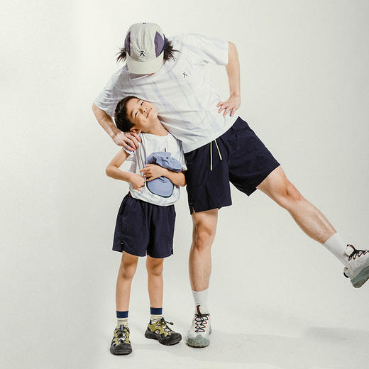 【出游季特惠】ACMEITEM爱棵米 户外亲子凉感短裤吸湿速干四面弹防晒运动裤子GAG3220364C GAG3220375C 商品图3