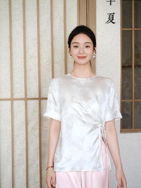 盛唐牡丹| 梅兰竹菊冠乐绉短袖上衣