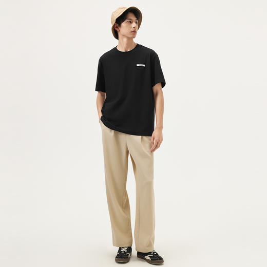 gxg.jeans男装  多色简约小标基础宽松圆领短袖T恤男 25年夏热卖 商品图3