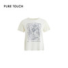 PURE TOUCH米白色简约几何图案圆领T恤 1304252131 商品缩略图4