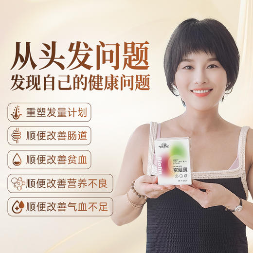 世界选物官密发宝固发多发铁锌矽镁生物素30粒/盒 商品图3