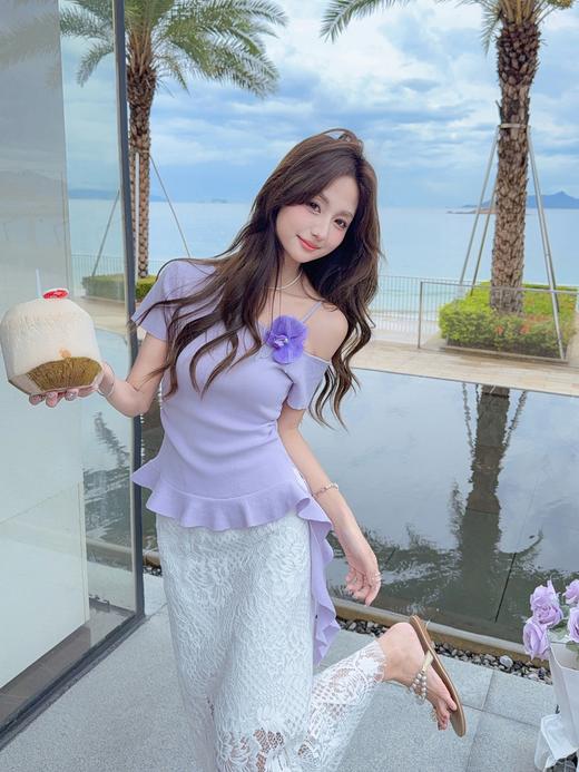 张心子【花影阑珊】气质女人味蕾丝半身裙 U2505047 商品图2