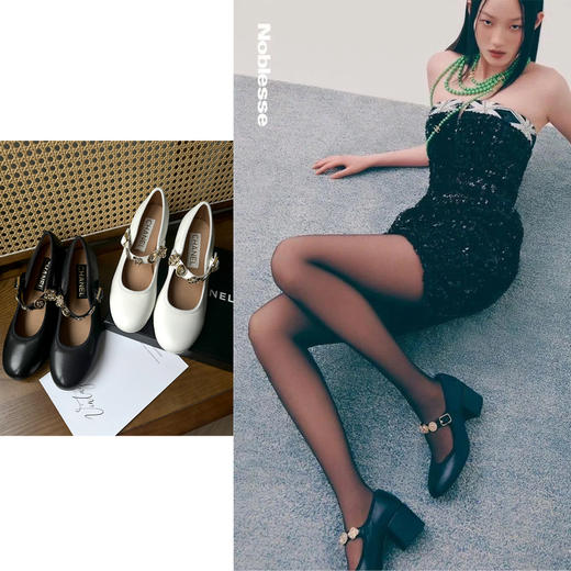 现货 THS-限时 香家 金币高跟玛丽珍freenbecky 好穿粗跟凉鞋 2色 BZ1240 商品图0