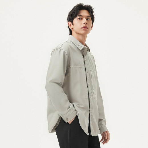 gxg.jeans男装 多色水洗设计简约宽松牛仔衬衫外套男 25年春热卖 商品图2
