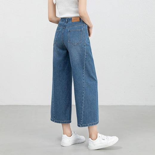 「高货rg」全新升级【铂金会员192/天猫259/差价67】(33735)洛诗琳凉感天丝九分阔腿裤2025年夏季中高腰宽松镰刀裤女 商品图3