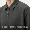gxg.jeans男装 深灰肌理面料简约商务翻领短袖POLO衫男 25夏热卖 商品缩略图4