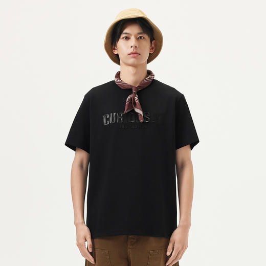 gxg.jeans男装 多色立体字母印花宽松休闲圆领短袖T恤 25年夏热卖 商品图2