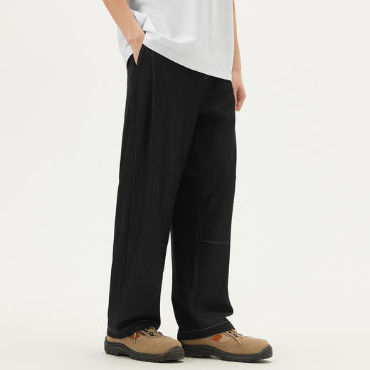 gxg.jeans男装25夏热卖休闲裤垂感薄款明线宽松弯刀裤#J25D022016 商品图1