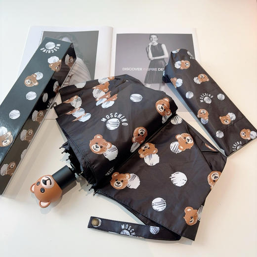 夏季特惠💰230 莫斯奇诺熊头柄 三折自动伞 商品图6