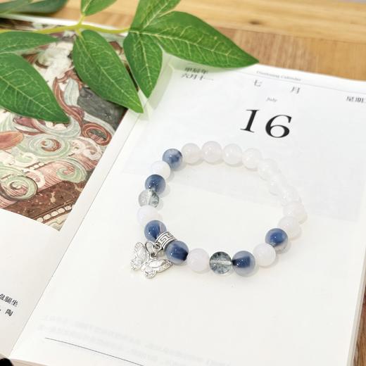 【敦煌蝴蝶梦玛瑙手串】敦煌福泽小众蝴蝶玛瑙白水晶手串 文艺国风女 小清新温柔手串 商品图9