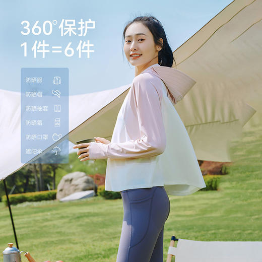 LUCKY DEER/幸运鹿女冰丝冰感四面弹透气防晒衣UPF50+ 商品图2