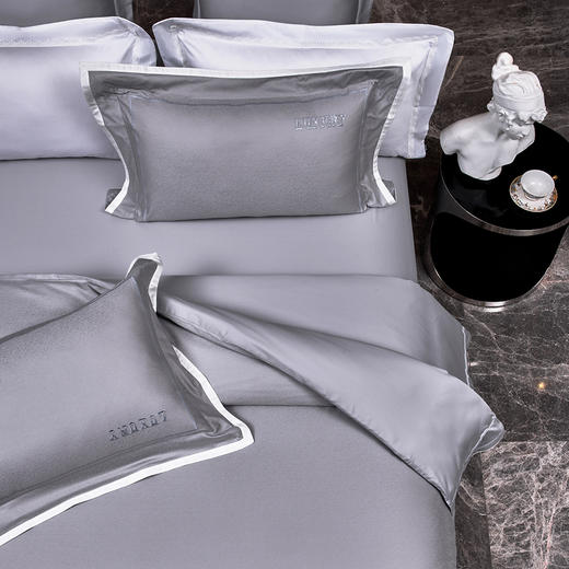 多喜爱 60S全棉色织提花四件套 谜语 【60S长绒棉】 【礼箱包装】【三方拼边设计】【宽边枕袋】轻奢品质 柔润丝光 质感柔滑 莹亮光泽 花型立体 商品图2