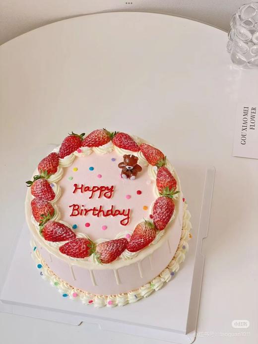 韩系风-草莓奶油鲜果蛋糕，超高的颜值，而且非常美味【惠州】 商品图1