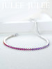 JULEEJULEE茱俪珠宝 18K白金精切彩蓝宝石手链 商品缩略图1