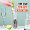 茶花 转动长柄瓶刷海绵洗杯刷清洁刷水杯刷神器保温杯刷颜色随机 商品缩略图0