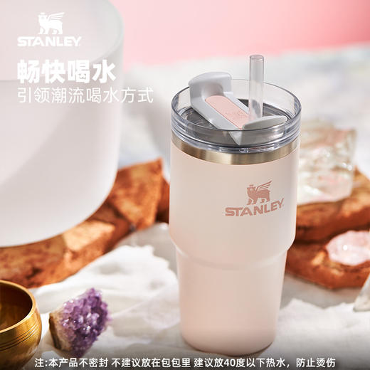 Stanley 巨无霸杯子591ml  保冷吸管杯大头冰杯高颜值不锈钢办公室男女保温保冰杯子 商品图1