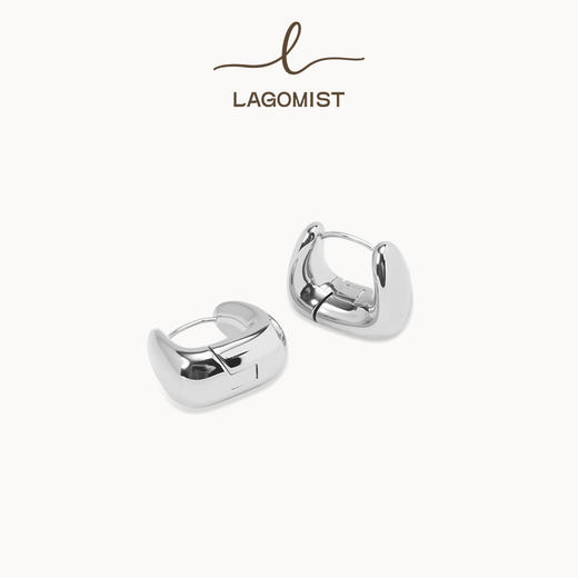 【演员张婧怡同款】Lagomist拿铁系列 | 金/银咖啡柄耳圈 商品图1