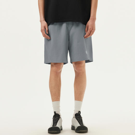 gxg.jeans男装 灰色个性绣花户外风直筒宽松休闲短裤薄款25夏热卖 商品图1