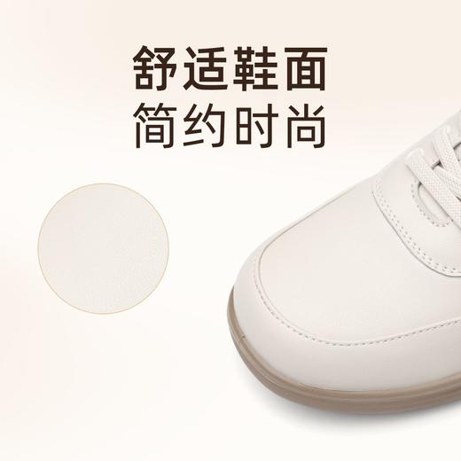 信诺真皮休闲妈妈鞋2025新款春秋小皮鞋轻便运动鞋软底中老年单鞋5C8166-19T 商品图1