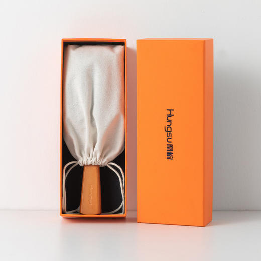 情人节好礼！【自然之选，榉木梳柄，温润亲肤】凰梳榉木气垫梳 高级按摩气囊梳礼盒装 木质经络梳子 生日礼物-QQ 商品图4