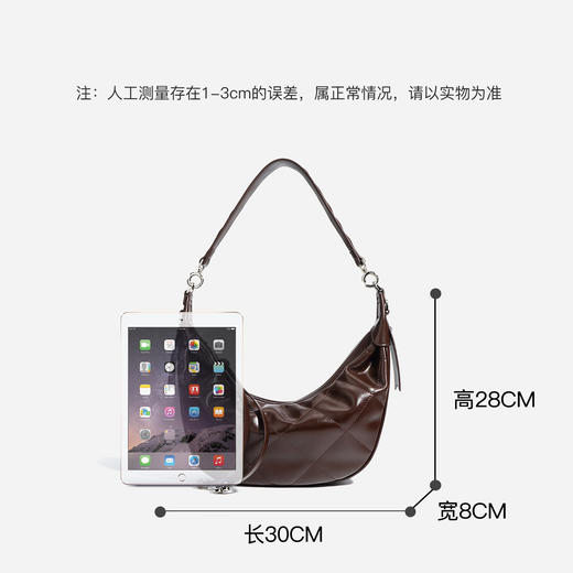 【预售3天】2025新款小众设计简约时尚百搭斜挎包高级感女士腋下包月牙包F9851 商品图3