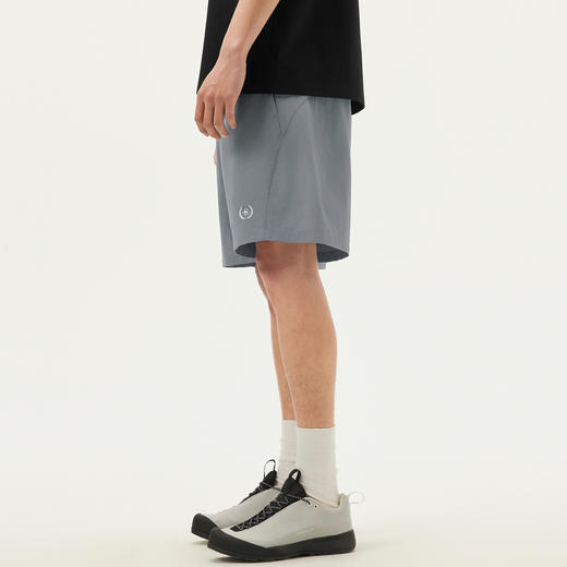 gxg.jeans男装 灰色个性绣花户外风直筒宽松休闲短裤薄款25夏热卖 商品图2