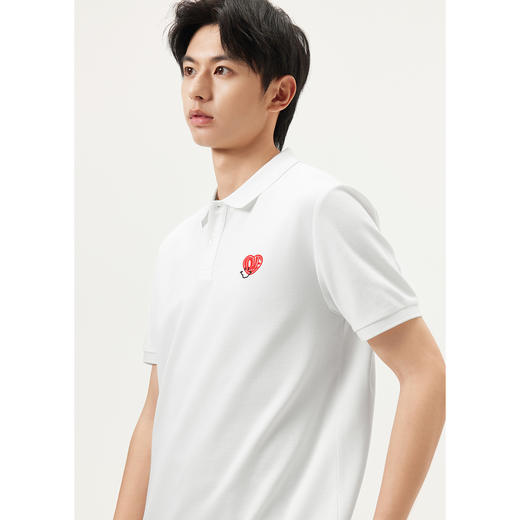 gxg.jeans男装 多色趣味绣花时尚翻领短袖Polo衫t恤 25年夏热卖 商品图1