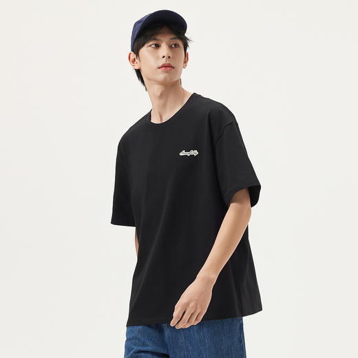 gxg.jeans男装 多色字母绣花基础简约圆领短袖T恤男 25年夏新 商品图1