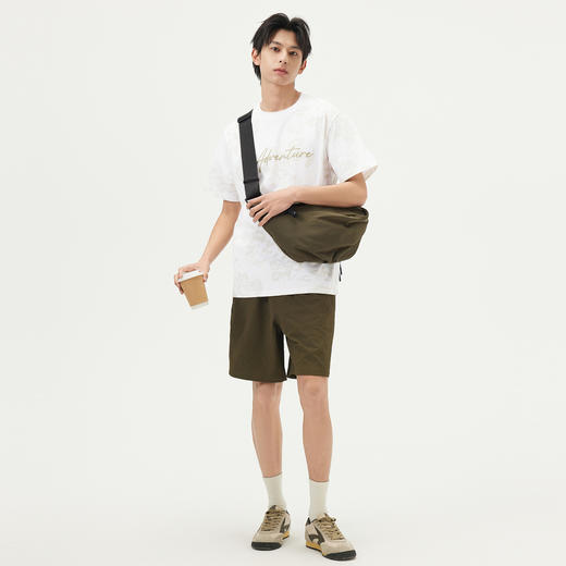 gxg.jeans男装  白色满印花卉潮流时尚宽松短袖T恤上衣男25夏热卖 商品图3