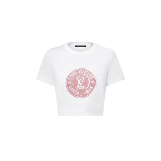 L-T 25S 航海系列粉徽章短T恤 商品图0