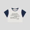 GOODBAI 23 GIRLS athletic印花圆领撞色短款宽松短袖T恤 商品缩略图2