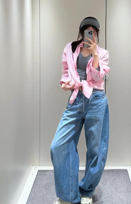 RL芯片款拉夫亚麻马标刺绣老钱风棉麻衬衣 商品图6