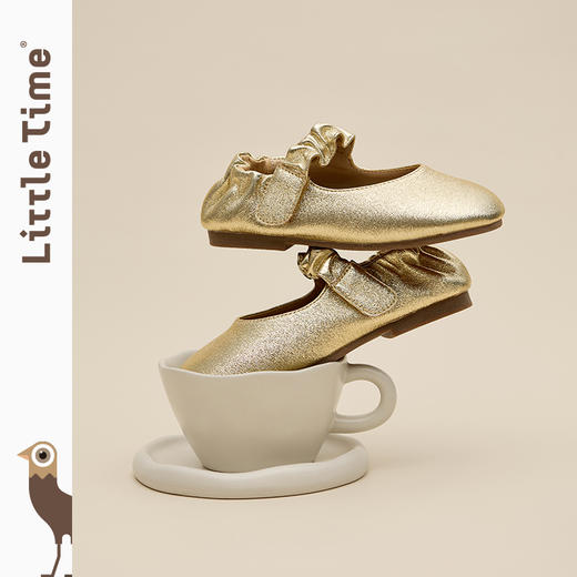 littletime女童鞋25春新款儿童洋气时尚百搭玛丽珍鞋芭蕾舞鞋真皮 商品图2