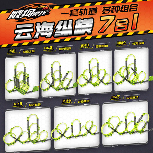 爱动飕狗摩托车新款云海纵横搜狗全套装轨道男孩官方正版儿童玩具 商品图1