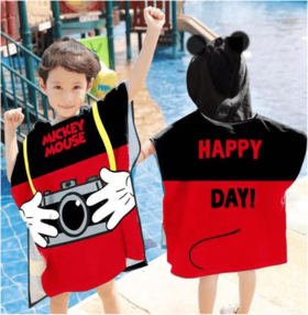 迪士尼·时光米奇连帽浴巾