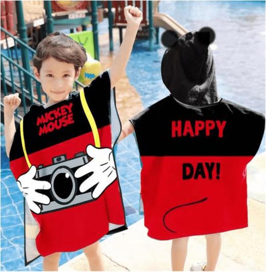 迪士尼·时光米奇连帽浴巾 商品图0