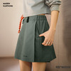 马登夏日美式工装假两件短裙裤山系徒步不走光百搭松紧腰裤子女 商品缩略图0