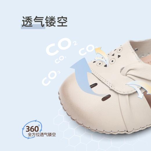 【母亲节礼物】信诺妈妈凉鞋2025新款夏季镂空单鞋中老年真皮女鞋X5L00391 商品图3